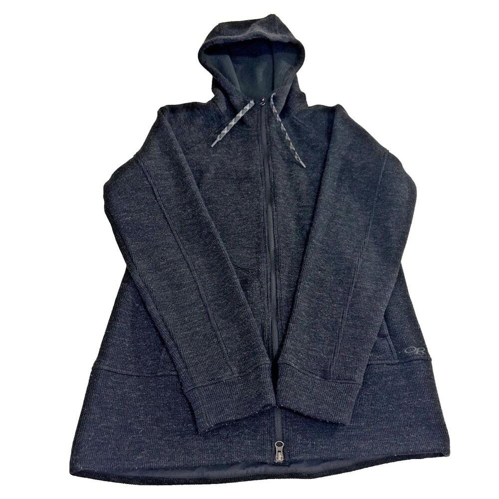 Outdoor Research Woman Flurry Jacket Wool Blend Full Zip Size Medium Hoodie